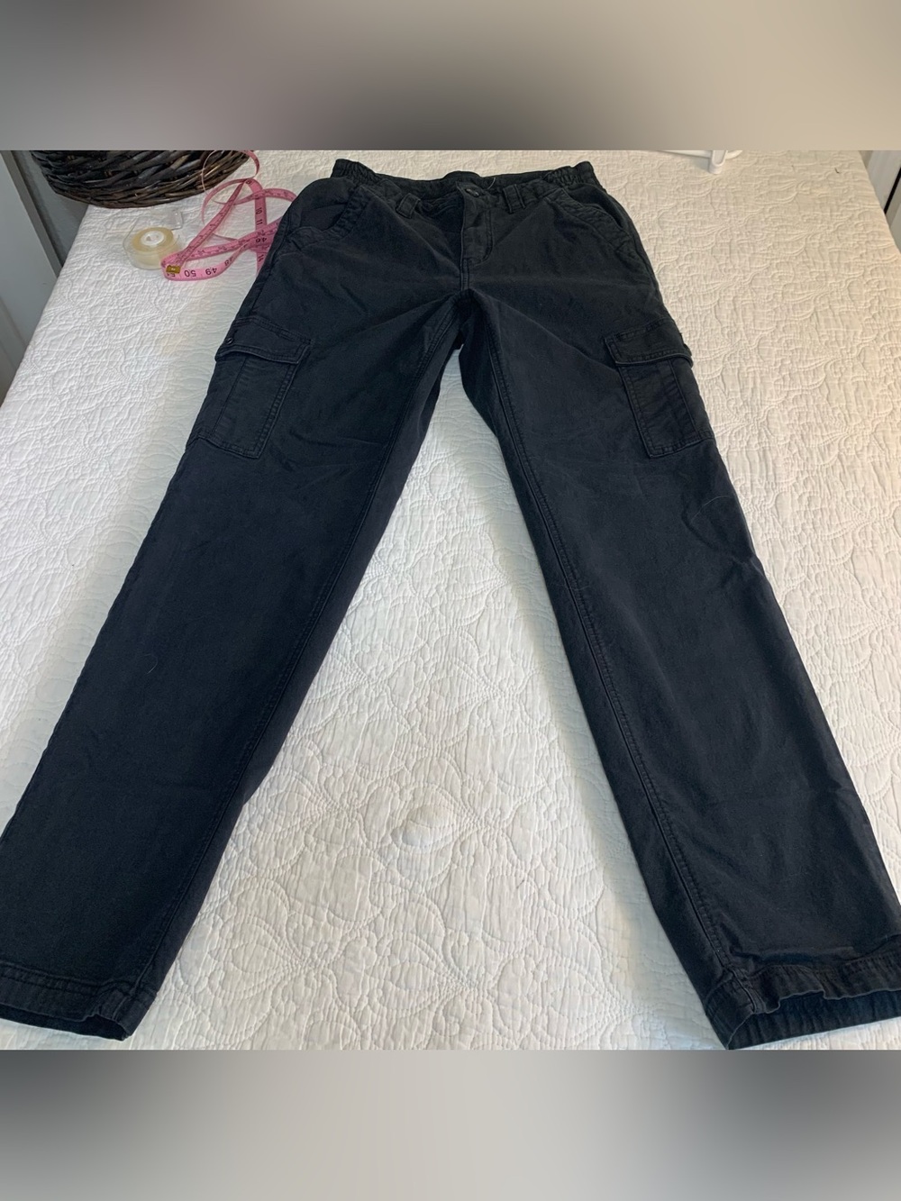 Black Men's Cargo Pants - Classic Utility Style